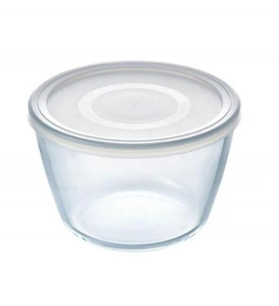 Pyrex Kapaklı Yuvarlak Saklama Kabı 0,6L 152P001/7048