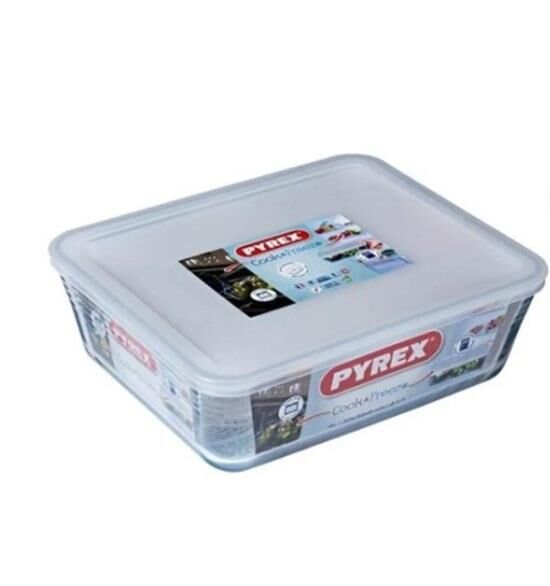 Pyrex Kapaklı Dikdörtgen Saklama Kabı 4L 244P000/7043
