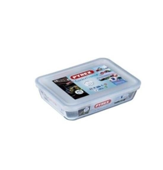 Pyrex Kapaklı Dikdörtgen Saklama Kabı 2,6l  243P000/7046