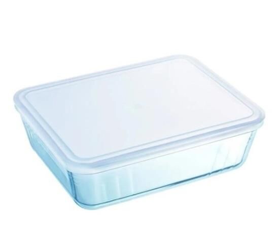 Pyrex Kapaklı Dikdörtgen Saklama Kabı 1,5l  242P000/7046