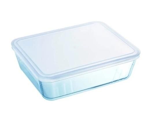 Pyrex Diktörtgen Kapaklı Saklama Kabı 0,8 L 241P000/7046