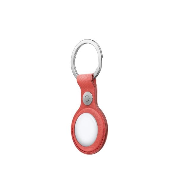 Apple Airtag Mikro Dokum Kılıf Sadece Anahtarlık Mercan (Apple Türkiye Garantili)