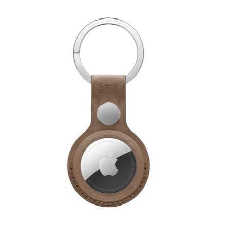 Apple Airtag Mikro Dokum Kılıf Sadece Anahtarlık Vizon Grisi   (Apple Türkiye Garantili
