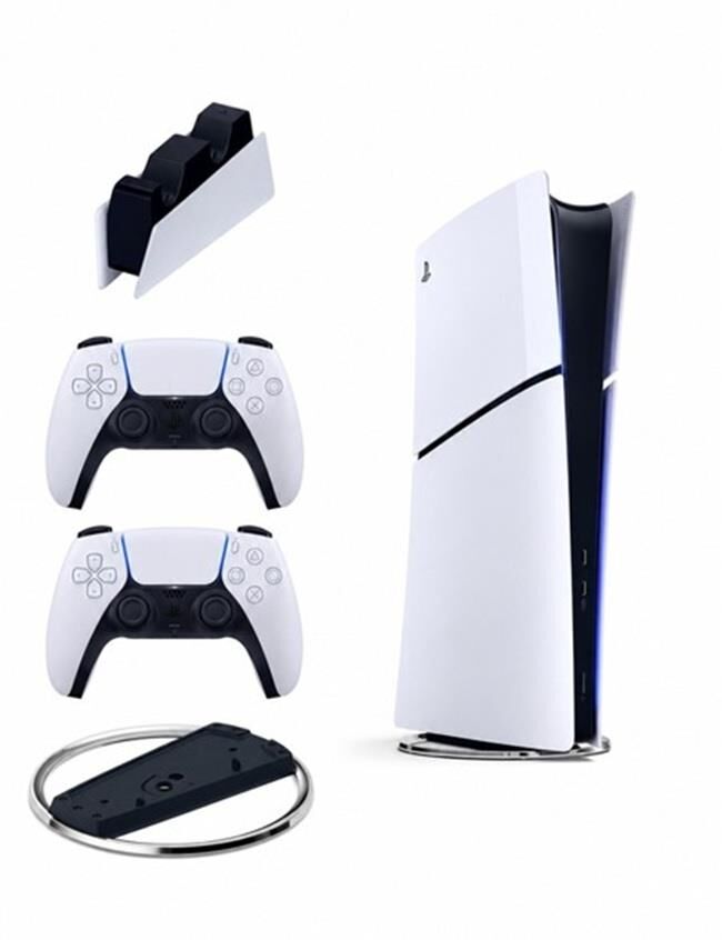 Sony Playstation 5 Slim Digital 825 GB + 2.Dualsense Beyaz Kol + Vertical Stand + Şarj İstasyonu