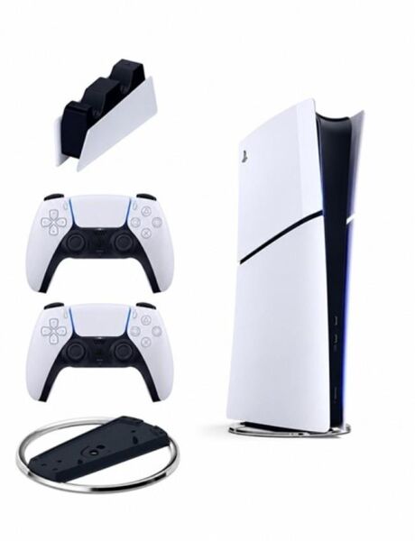 Sony Playstation 5 Slim Digital 825 GB + 2.Dualsense Beyaz Kol + Vertical Stand + Şarj İstasyonu