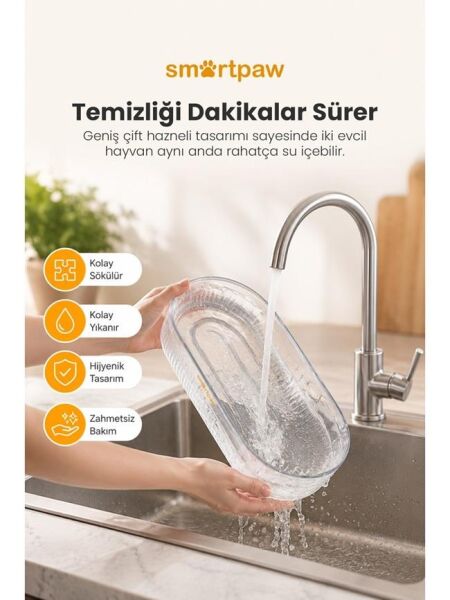 Smartpaw Aqua Lite 4 Litre Otomatik Kedi Su Pınarı (Distribütör Garantili)