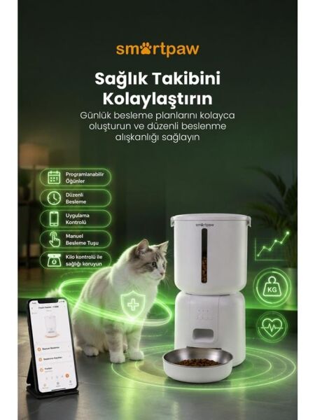 Smartpaw Fresh Feeder Akıllı Otomatik Mama Kabı (Distribütör Garantili)