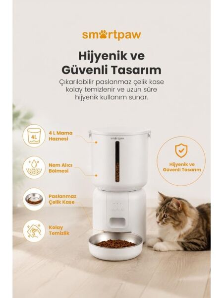 Smartpaw Fresh Feeder Akıllı Otomatik Mama Kabı (Distribütör Garantili)