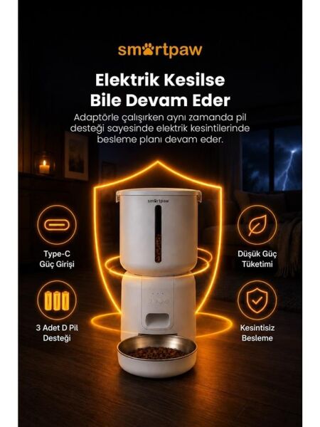 Smartpaw Fresh Feeder Akıllı Otomatik Mama Kabı (Distribütör Garantili)