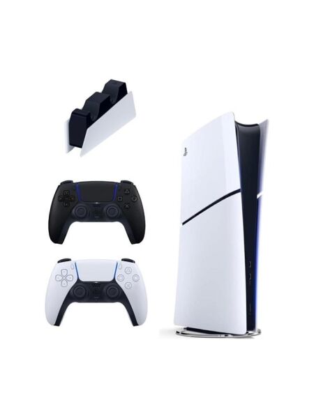 Sony Playstation 5 Slim Dijital + 2. DualSense Ps5 Kol Siyah + Sarj İstasyonu (İhalatçı Garantili)