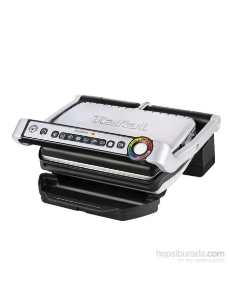 Tefal OptiGrill+ 4 Porsiyon Kapasiteli 2000 Watt 6 Programlı Barbekü Izgara ve Tost Makinesi - Inox