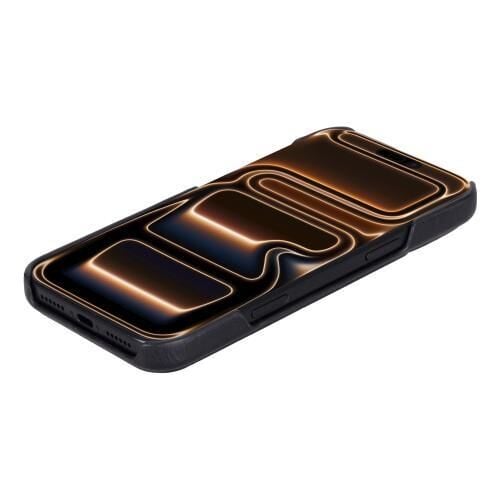 Swiss Plus iPhone 17 Pro 18 Pro Hakiki Deri Megsafe Siyah Arka Kapak UJ RST1