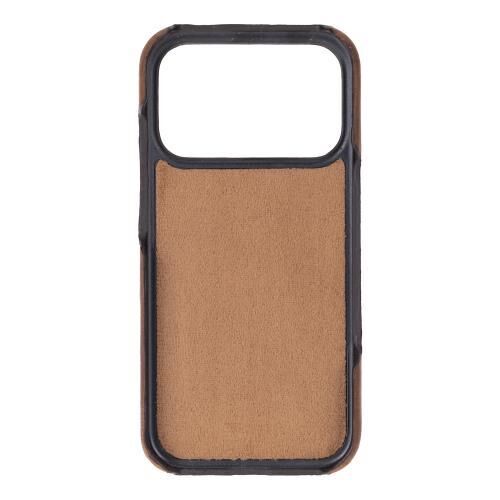 Swiss Plus iPhone 17 Pro Max 18 Pro Max Hakiki Deri Megsafe Kartvizitli Standlı Cüzdan Kılıf Koyu Kahverengi Elite G2