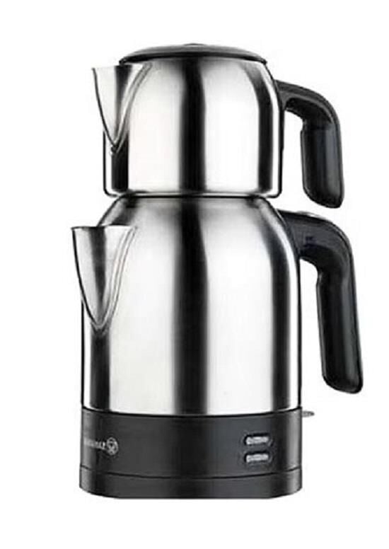 Korkmaz A359 Demkolik Siyah 1600W Çelik Çay Makinesi
