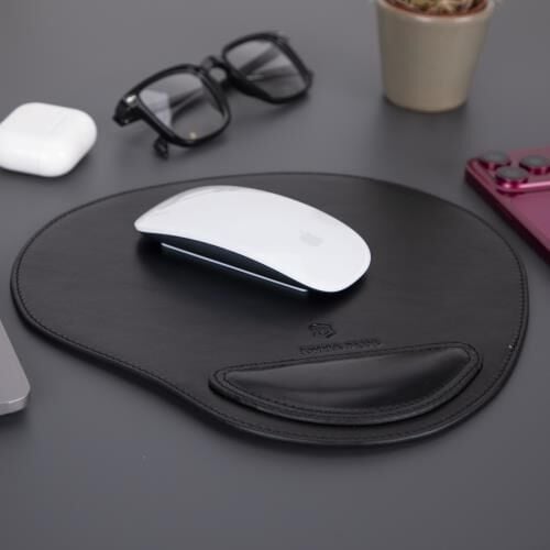 Swiss Plus Premium Siyah Hakiki Deri Mouse Pad RST1