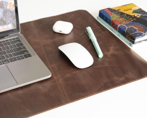 Swiss Plus Premium Koyu Kahverengi Hakiki Deri Masa Matı 37x80 cm TN03